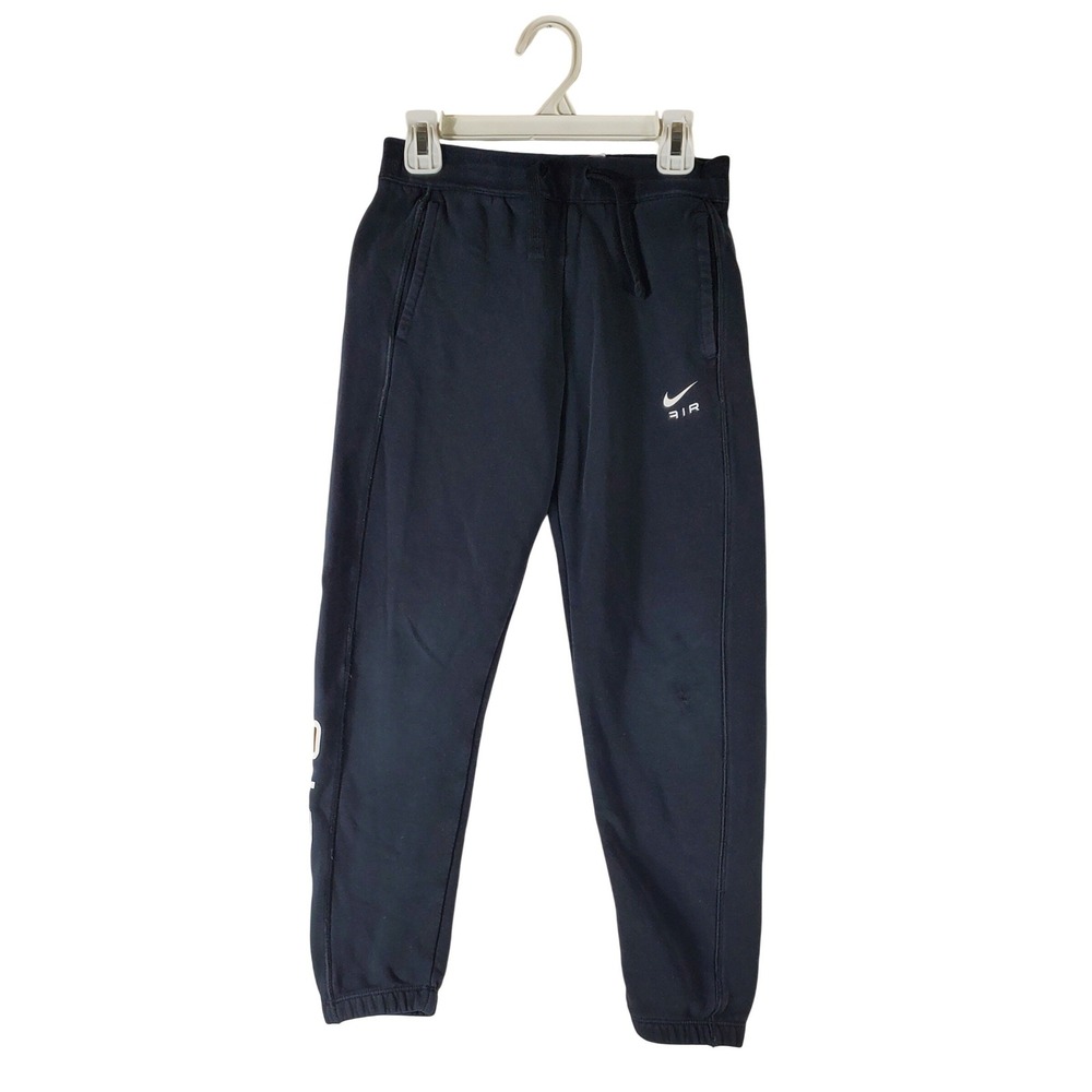 Nike Air Boys Joggers Black Fleece Sweatpants DQ9106-010 Size Small S